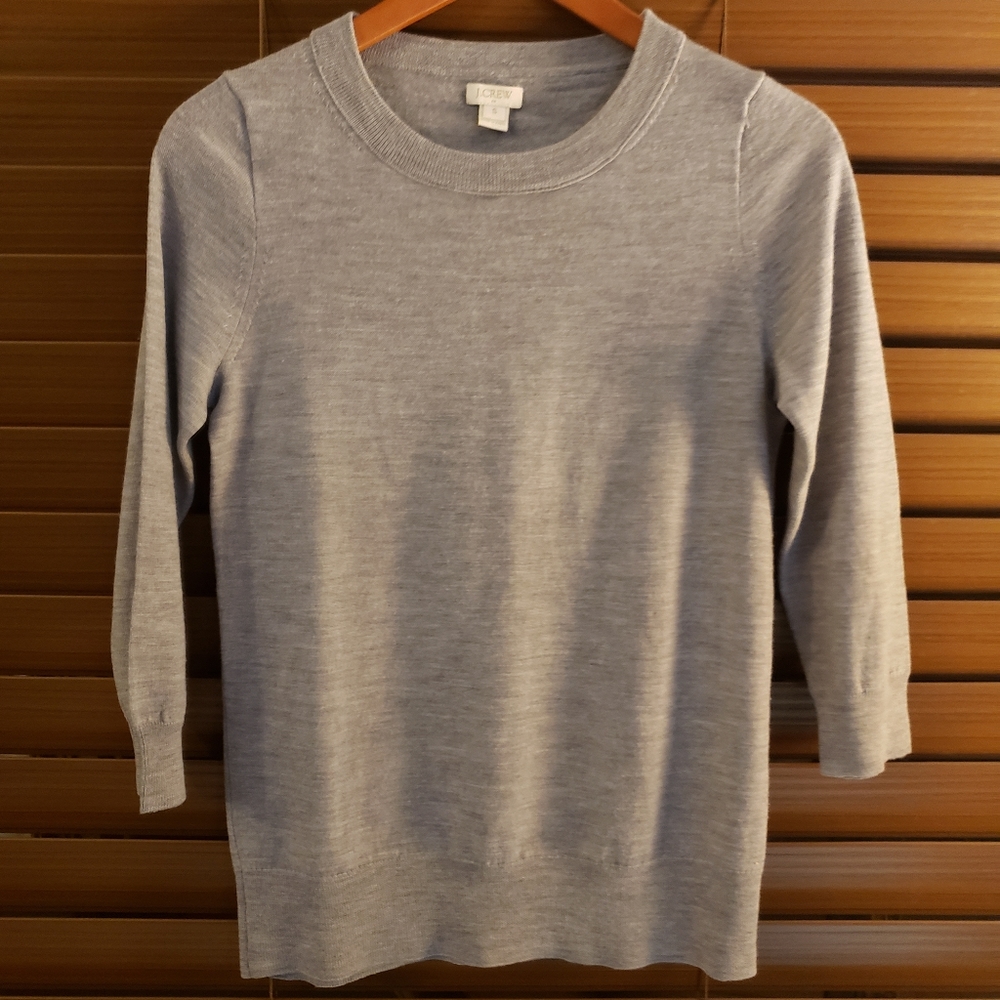 J.Crew 100% wool grey sweater size small